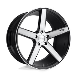 MILAN GLOSS BLACK BRUSHED 18x8 5X114.3 et40 cb72.56